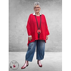 AKH Trui Katoen met Zak Rood